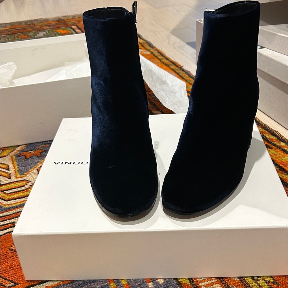Vince Midnight Blue Women's Ankle Booties